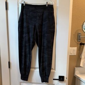 Lululemon Black Camouflage Joggers